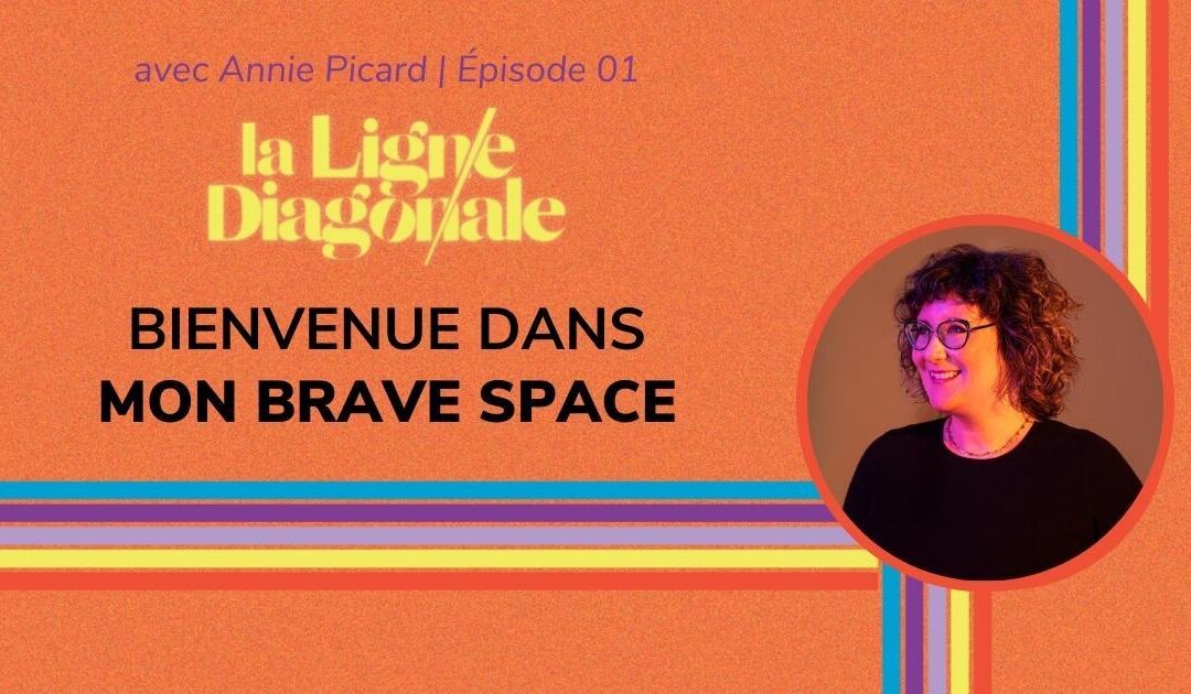 Bienvenue dans mon brave space! – Lancement du podcast La ligne diagonale