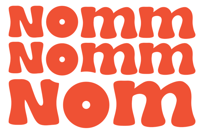Nomm Nomm Nom - Logo orange